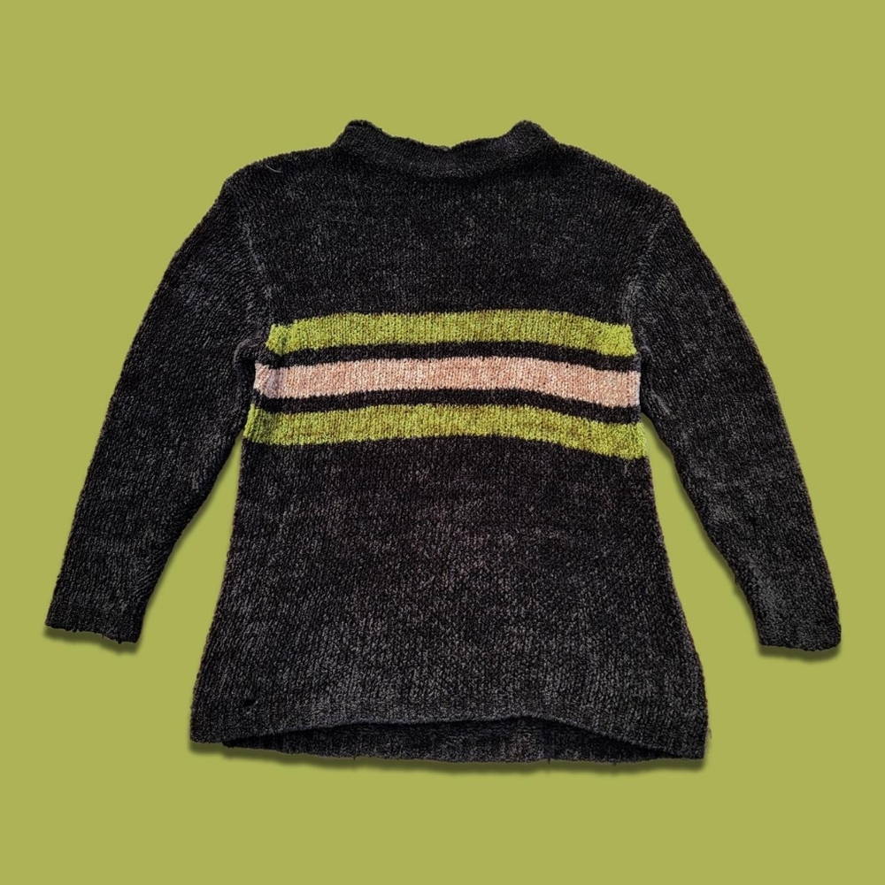 ❴ ★ Kamal vintage black knit fluffy sweater ★ ❵